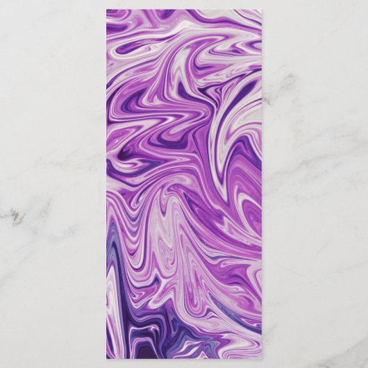 Moderne, minimale Abstracte blauwe melkweg-weddens Menu (Achterkant)