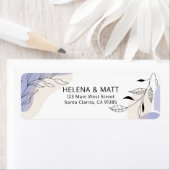 Moderne minimale Abstracte Botanische Lijn Kunst B Etiket (Insitu)