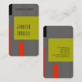 Moderne, minimale Abstracte creatieve achtergrond Visitekaartje (Voorkant / Achterkant)