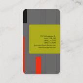 Moderne, minimale Abstracte creatieve achtergrond Visitekaartje (Achterkant)