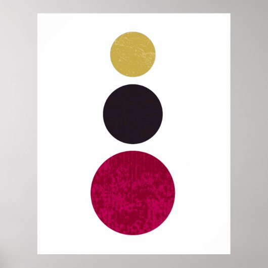 Moderne, minimale Abstracte elegante kunst Poster (Voorkant)