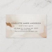 Moderne minimale abstracte foto-visitekaartje visitekaartje (Achterkant)