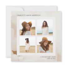 Moderne minimale abstracte fotocollage afstuderen