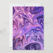 Moderne, minimale Abstracte galaxy Art Elegant Wed Kaart (Achterkant)