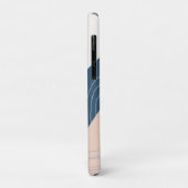 Moderne minimale abstracte geometrische blauw & ro Case-Mate iPhone case (Achterkant/links)