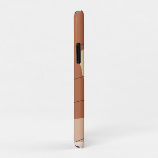 Moderne minimale abstracte geometrische bruine fig Case-Mate iPhone case (Achterkant/rechts)