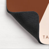 Moderne minimale abstracte geometrische cappuccino muismat (Hoek)