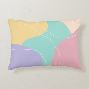 Moderne minimale abstracte geometrische ijskleuren accent kussen