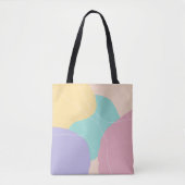 Moderne minimale abstracte geometrische ijskleuren tote bag (Voorkant)
