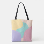 Moderne minimale abstracte geometrische ijskleuren tote bag (Achterkant)