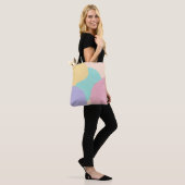 Moderne minimale abstracte geometrische ijskleuren tote bag (Op model)