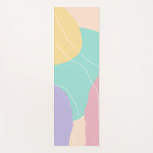 Moderne minimale abstracte geometrische ijskleuren yogamat (Voorkant)