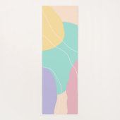 Moderne minimale abstracte geometrische ijskleuren yogamat (Achterkant)