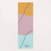 Moderne, minimale abstracte geometrische kleurrijk yogamat (Achterkant)