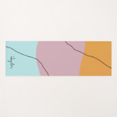 Moderne, minimale abstracte geometrische kleurrijk yogamat (Voorkant (horizontaal))