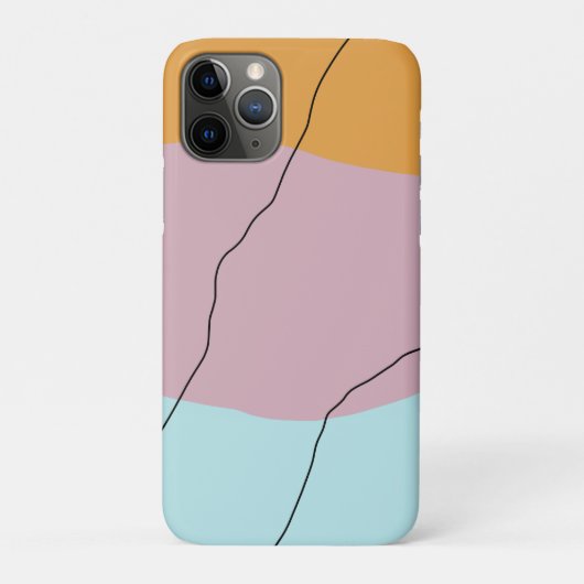 Moderne minimale abstracte geometrische kleurrijke Case-Mate iPhone case (Achterkant)