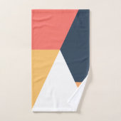 Moderne, minimale abstracte geometrische oranje ma bad handdoek (Handdoek)