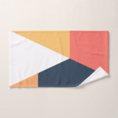 Moderne, minimale abstracte geometrische oranje ma bad handdoek (Handdoek)