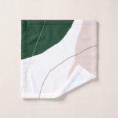 Moderne minimale abstracte geometrische pastelkleu bad handdoek (Wasdoekje)