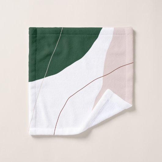 Moderne minimale abstracte geometrische pastelkleu bad handdoek (Wasdoekje)