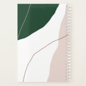 Moderne minimale abstracte geometrische pastelkleu planner (Achterkant)