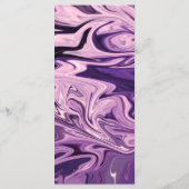 Moderne minimale Abstracte kalligrafie Menu (Achterkant)