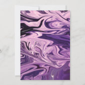 Moderne minimale Abstracte kalligrafie Save The Date (Achterkant)