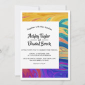 Moderne minimale Abstracte kleurrijke legante brui Kaart (Voorkant)