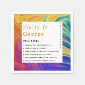 Moderne minimale Abstracte kleurrijke legante brui Servet (Voorkant)