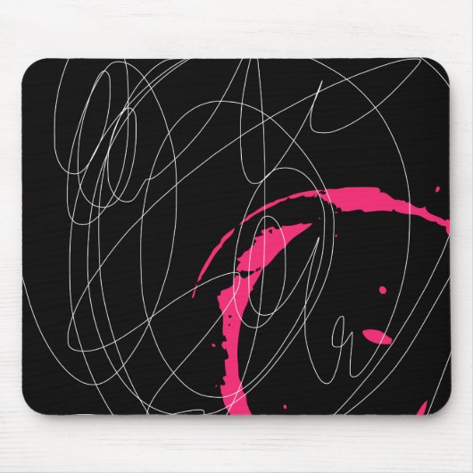 Moderne minimale abstracte krabbel muismat (Voorkant)