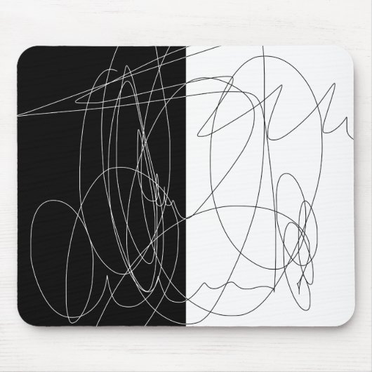 Moderne minimale abstracte krabbel muismat (Voorkant)