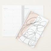 Moderne minimale abstracte krabbel planner (Display)