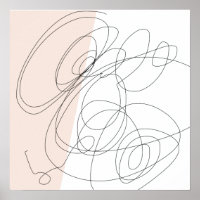 Moderne minimale abstracte krabbel