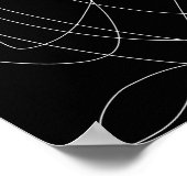 Moderne minimale abstracte krabbel poster (Hoek)