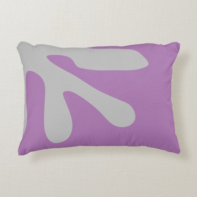 Moderne Minimale Abstracte kunstvormen Accent Kussen (Voorkant)