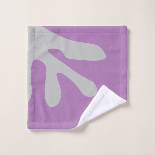 Moderne Minimale Abstracte kunstvormen Bad Handdoek (Wasdoekje)