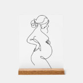 Moderne, minimale Abstracte lijntekening Acryl Bord (Voorkant)