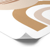 Moderne, minimale Abstracte lijntekening Poster (Hoek)