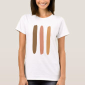 Moderne, minimale Abstracte lijntekening T-shirt (Voorkant)