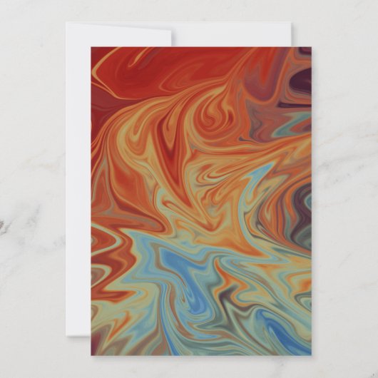 Moderne minimale Abstracte typografie-bruiloft Kaart (Achterkant)