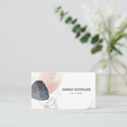 Moderne, minimale Abstracte typografie Visitekaartje (Staand voorkant)