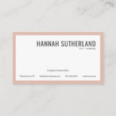 Moderne, minimale Abstracte typografie Visitekaartje (Achterkant)