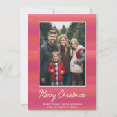 Moderne minimale Abstracte Waterverf Verticale fot Feestdagenkaart (Voorkant)