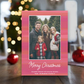 Moderne minimale Abstracte Waterverf Verticale fot Feestdagenkaart