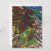 Moderne minimale Abstracte woekerolie Kaart (Achterkant)