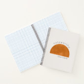 Moderne, minimale Abstracte zon op maat Notitieboek (Binnen)