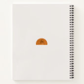 Moderne, minimale Abstracte zon op maat Notitieboek (Achterkant)