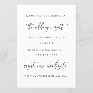 Moderne minimale accommodatie-Kaart Kaart