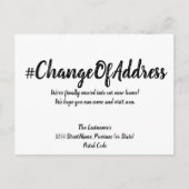 Moderne minimale adreswijziging briefkaart (Voorkant)