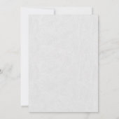 Moderne minimale afhandeling na huwelijk kaart (Achterkant)